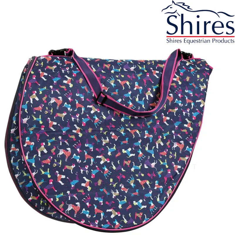 Shires Saddle Carrying Dog Print Bag 9915